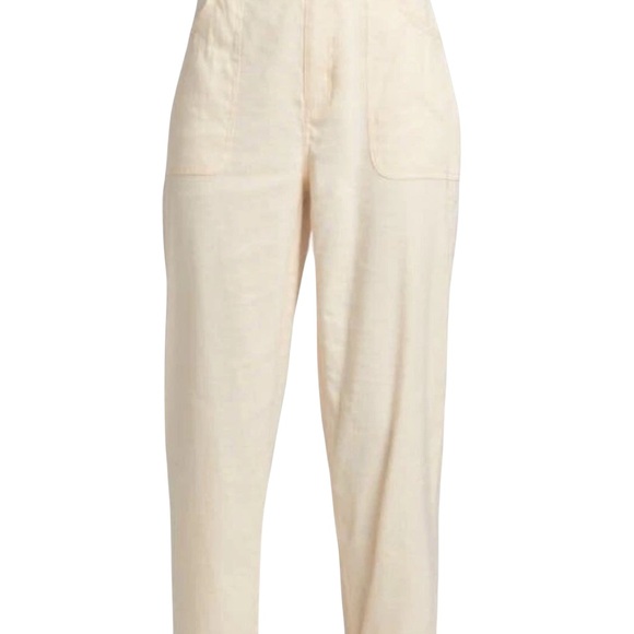 Derek Lam 10 Crosby Womens Beks Utility Ultra-High Waist Pants Ivory Size 8 - Picture 11 of 12